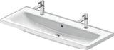 DURAVIT D-Neo Waschtisch 1205 mm, weiß mit Überlauf und Hahnlochbank