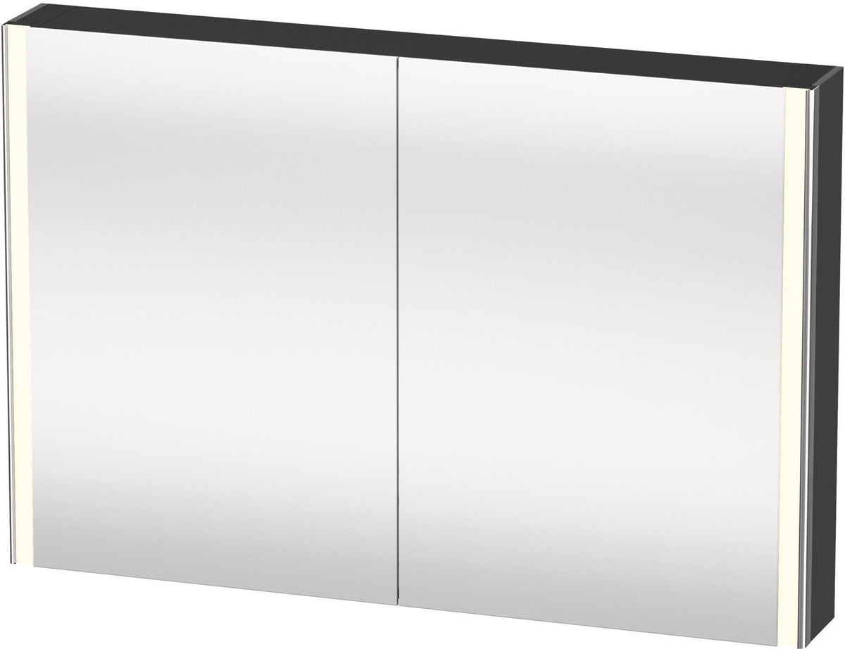 DURAVIT XSquare Spiegelschrank 1200 mm mit LED-Beleuchtung, 2 Türen und Soft-Close