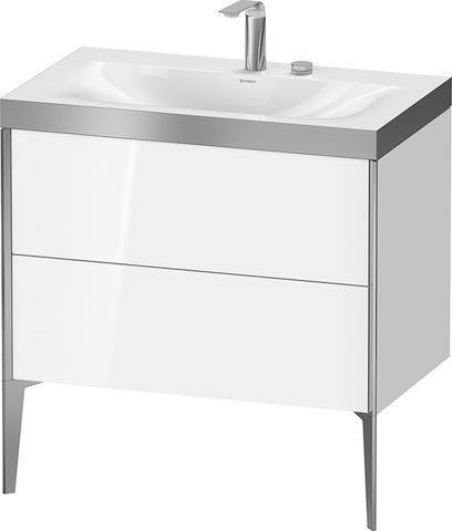 Duravit Möbelwaschtischset XVIU 800x480mm Chaos mit Möbelwaschtisch Viu und Unterbau