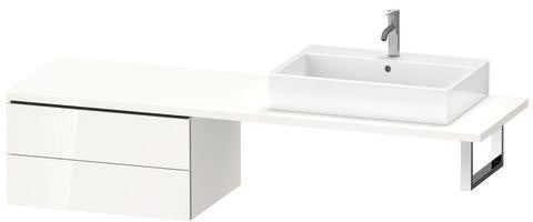 Duravit L-Cube Unterschrank 720 mm taupe supermatt mit 2 Schubkästen und Einrichtungssystem