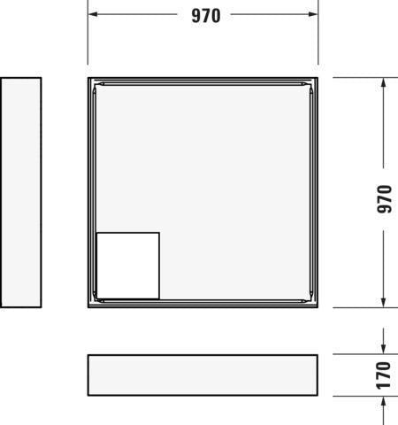 DURAVIT D-Code Duschwanne 800x800 mm Weiß Sanitäracryl Quadratisch