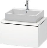 Duravit L-Cube Konsolenwaschtischunterbau 720 mm betongrau matt mit 1 Auszug und Tip-on-Technik
