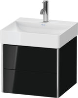 DURAVIT XSquare Waschtischunterbau wandhängend 484 mm, 2 Schubkästen, weiß matt, Tip-On