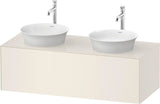 DURAVIT White Tulip Waschtischunterbau 1300 mm, 1 Auszug, Nussbaum/Taupe Hochglanz, wandhängend