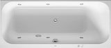 DURAVIT Happy D.2 Whirlwanne 1600x700 mm mit Air-System, weiß, Einbau, Rückenschräge rechts