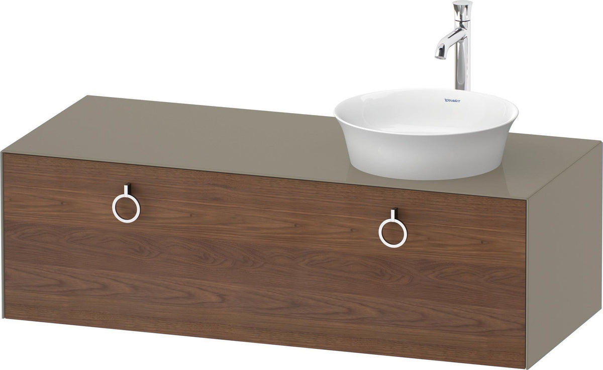 DURAVIT White Tulip Waschtischunterbau 1300 mm wandhängend, 1 Auszug, weiß seidenmatt