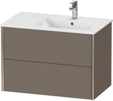 DURAVIT XViu Waschtischunterbau wandhängend 810 mm, 2 Schubkästen, weiß matt