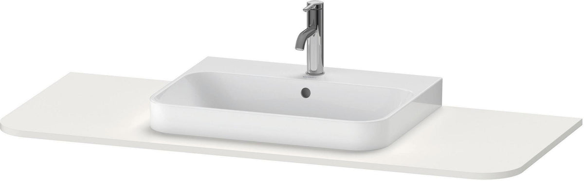 Duravit Konsole Happy D.2 1300 mm taupe supermatt – Beckenposition links