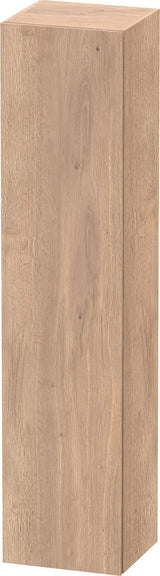 Duravit L-Cube Hochschrank 400 mm Eiche Marmoriert Matt mit Glasfachböden und Aluträgersystem