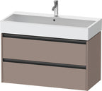 basalt matt / 2 Schubkästen / Waschtischunterbau