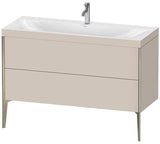 Duravit XViu Möbelwaschtisch-Set 1200 mm mit Unterschrank Nussbaum und Keramik-Waschtisch