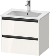 DURAVIT Ketho.2 Waschtischunterbau 610 mm betongrau matt mit 2 Schubkästen und Soft-Close