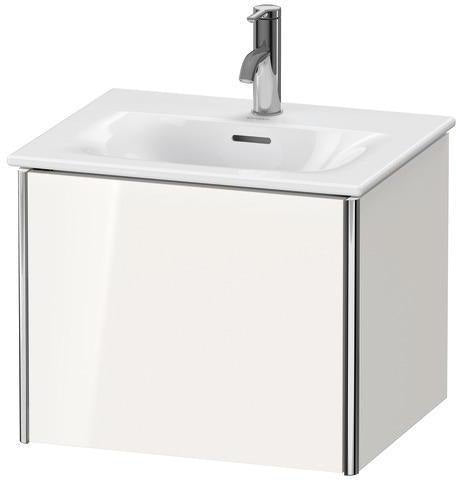 Duravit XSquare Waschtischunterbau 510 mm, 1 Auszug, weiß matt – wandhängend für Viu