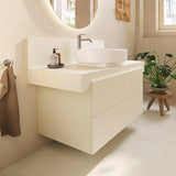 Duravit Balcoon Konsole 1000x370x550 mm – Elfenbein Matt, 1 Ausschnitt mittig