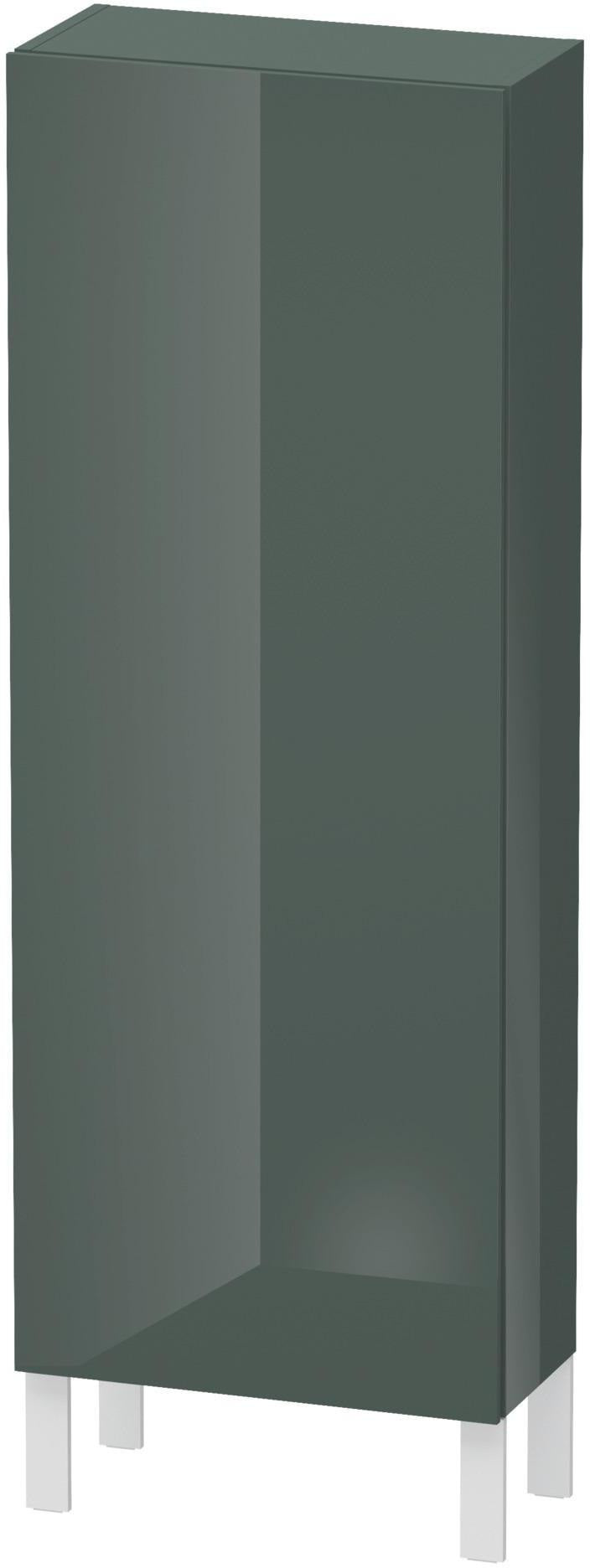 Duravit L-Cube Halbhochschrank 500 mm, 1 Tür links, amerikanisch Nussbaum, wandhängend