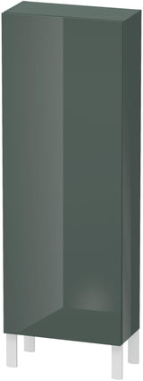 Duravit L-Cube Halbhochschrank 500 mm, 1 Tür links, amerikanisch Nussbaum, wandhängend