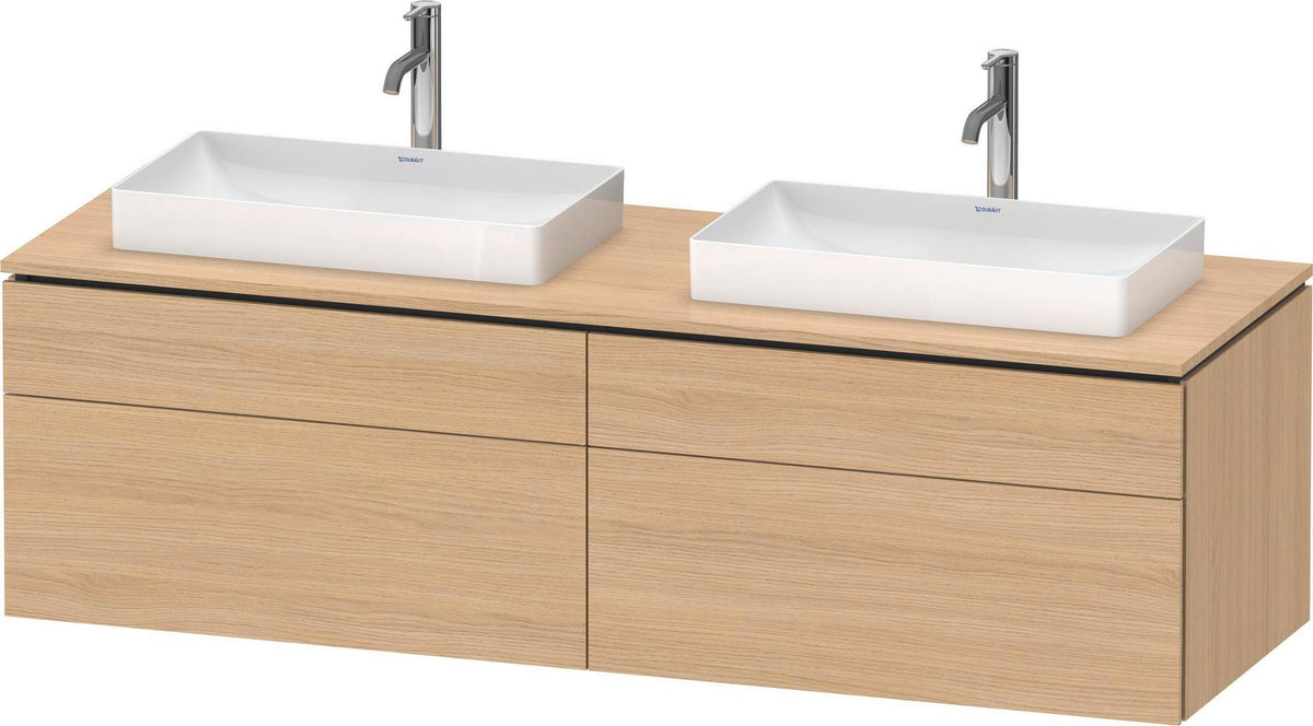 DURAVIT L-Cube Konsolenwaschtischunterbau 1620 mm Taupe supermatt mit Tip-on Technik