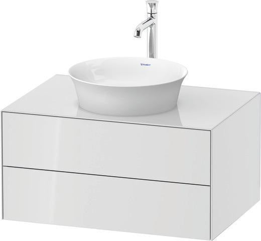 Duravit Waschtischunterbau White Tulip 800x550mm mit 2 Schubkästen und Tip-On-Technik