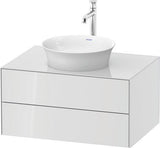 Duravit Waschtischunterbau White Tulip 800x550mm mit 2 Schubkästen und Tip-On-Technik
