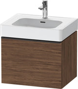 DURAVIT D-Neo Waschtischunterbau 584 mm Eiche Schwarz Matt mit Bronze Griff