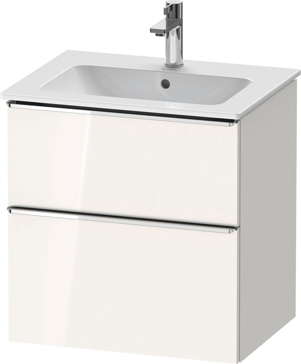 DURAVIT D-Neo Waschtischunterbau 610 mm Eiche Schwarz mit Bronze Griff – wandhängend