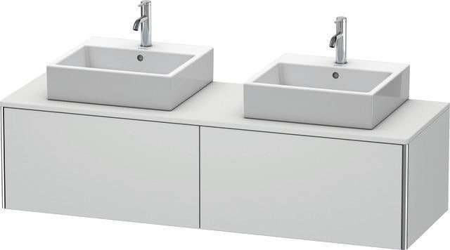 Duravit XSquare Waschtischunterbau 1600 mm wandhängend 2 Auszüge Sanitär-Ahorn seidig-matt