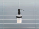 DURAVIT D-Code Seifenspender mit Glasflakon und verchromtem Messinghalter für Wandmontage