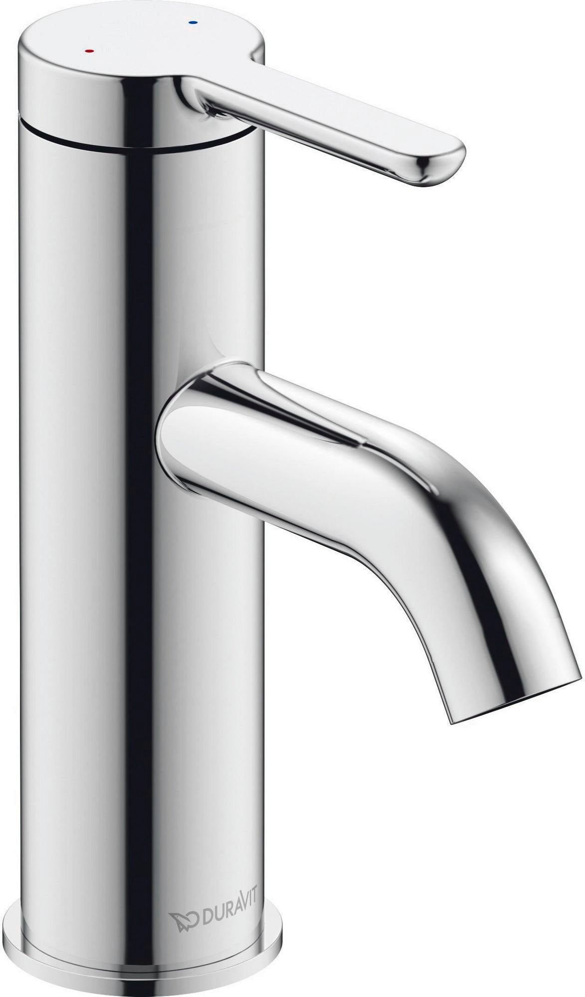 Duravit C.1 Einhebel-Waschtischmischer 91 mm Schwarz Matt – Ohne Zugstange