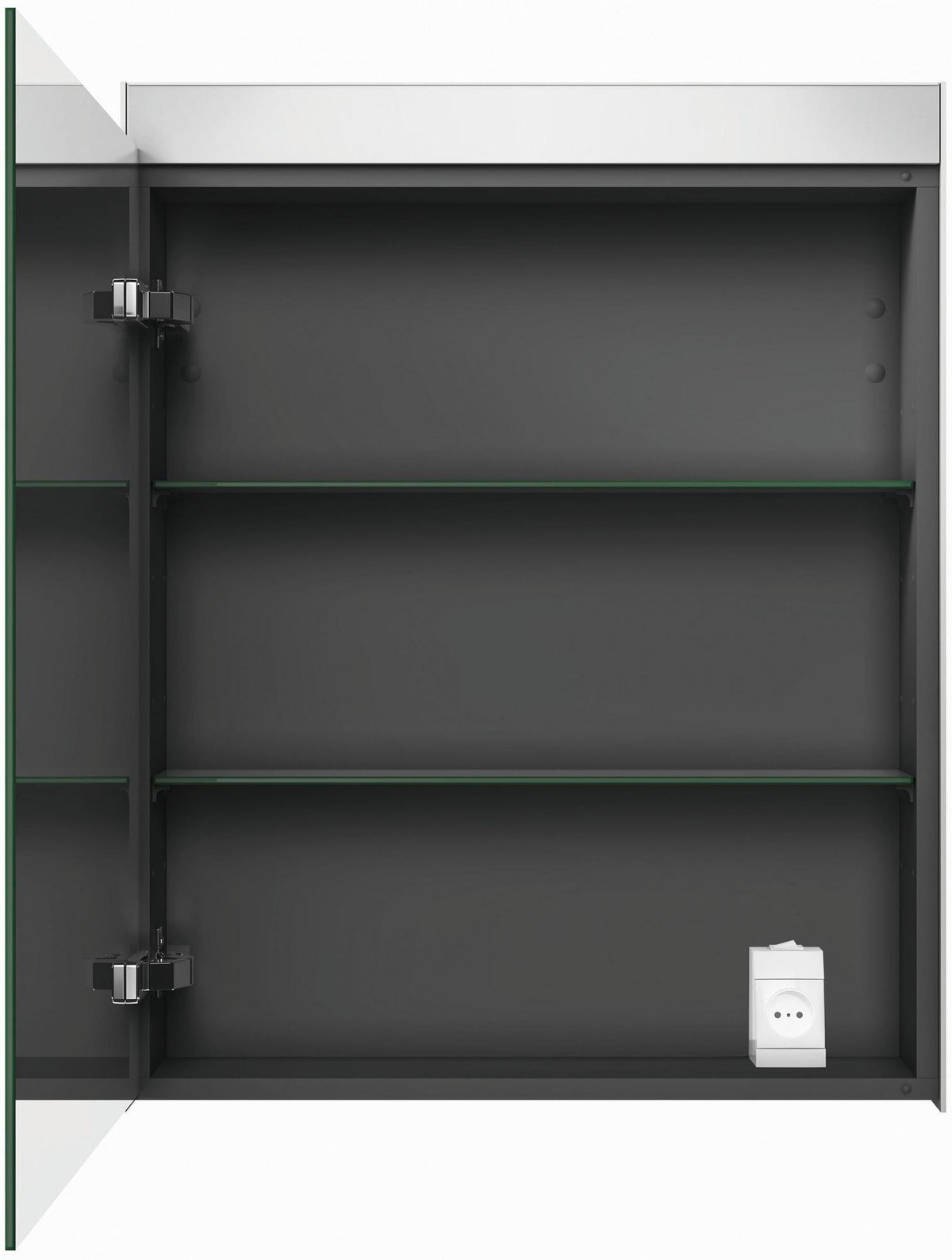 DURAVIT Spiegelschrank BETTER mit LED-Beleuchtung, 760 mm, Anschlag links, Front- und Innenspiegel