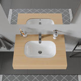 Duravit Einbauwaschtisch D-Code 495 mm, Unterbau, mit Überlauf, ohne Hahnloch, weiß