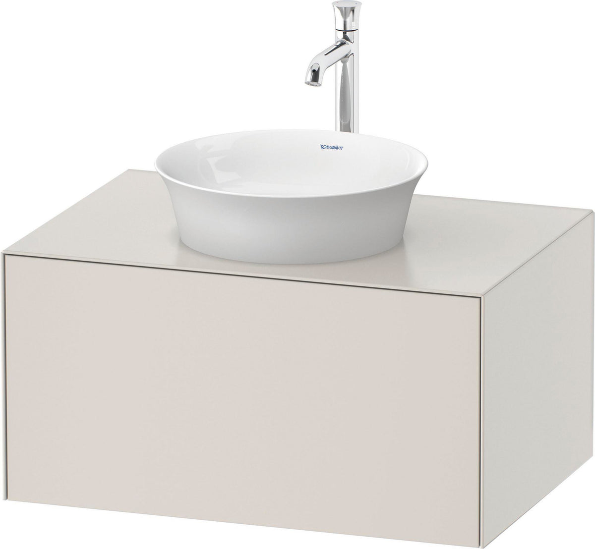 DURAVIT White Tulip Waschtischunterbau 800 mm, 1 Auszug, LED-Beleuchtung, anthrazit