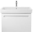 Duravit No.1 Waschtischunterbau wandhängend 740 mm Weiß Matt mit 1 Auszug und Soft-Close
