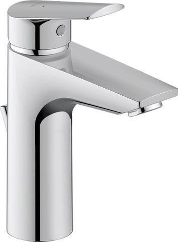 DURAVIT Duravit No.1 Einhebel-Waschtischmischer mit MinusFlow, Zugstange, Chrom – 106 mm Ausladung