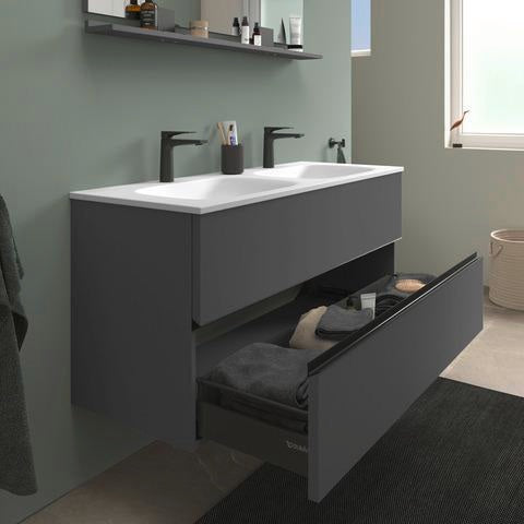 DURAVIT Sivida Spiegelablage 1200 mm in Chrom/Weiß Hochglanz – Ablage mit Befestigungsmaterial