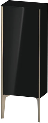 DURAVIT XViu Halbhochschrank 890 mm, 1 Tür, schwarz hochglanz, Tip-On & Soft-Close