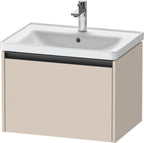 taupe supermatt / 1 Auszug / Waschtischunterbau