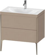 DURAVIT XViu c-bonded Waschtischset 800 mm bodenstehend mit 2 Auszügen und Tip-on Technik