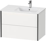 DURAVIT XViu Waschtischunterbau wandhängend 810 mm, 2 Schubkästen, weiß matt