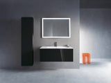 Duravit L-Cube Hochschrank 400 mm schwarz hochglanz, 1 Tür rechts, wandhängend