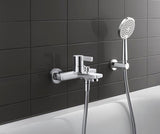 Duravit Handbrause 3-Jet D110 – Soft Rain, Rain & Intense Rain, Chrom Weiß, 110 mm, Antikalk