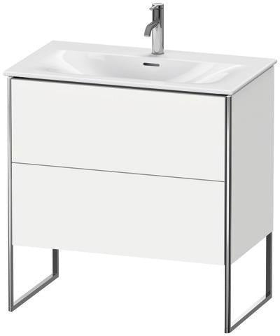 Duravit Waschtischunterbau XSquare 810x840x478mm mit 2 Auszügen, s-matt und Ahorn-Esche