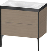 Duravit XViu c-bonded Waschtischset bodenstehend 800 mm mit 2 Auszügen, Push-Open und Soft-Close