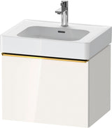 DURAVIT D-Neo Waschtischunterbau 584 mm Eiche Schwarz Matt mit Bronze Griff