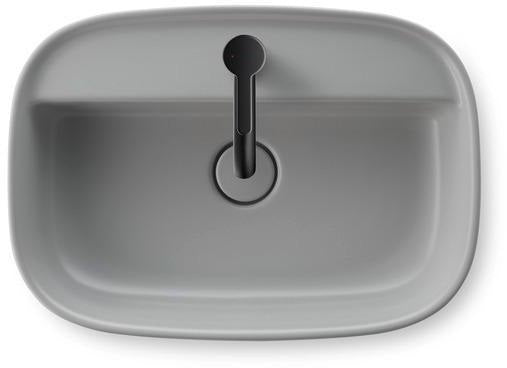 DURAVIT Zencha Aufsatzbecken 550 mm Weiß – mit Hahnlochbank, ohne Überlauf