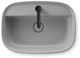DURAVIT Zencha Aufsatzbecken 550 mm Weiß – mit Hahnlochbank, ohne Überlauf