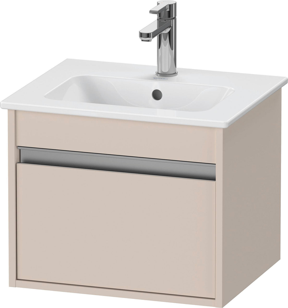 DURAVIT Ketho Waschtischunterbau 500 mm weiß matt, 1 Auszug, wandhängend, Soft-Close