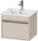 DURAVIT Ketho Waschtischunterbau 500 mm weiß matt, 1 Auszug, wandhängend, Soft-Close