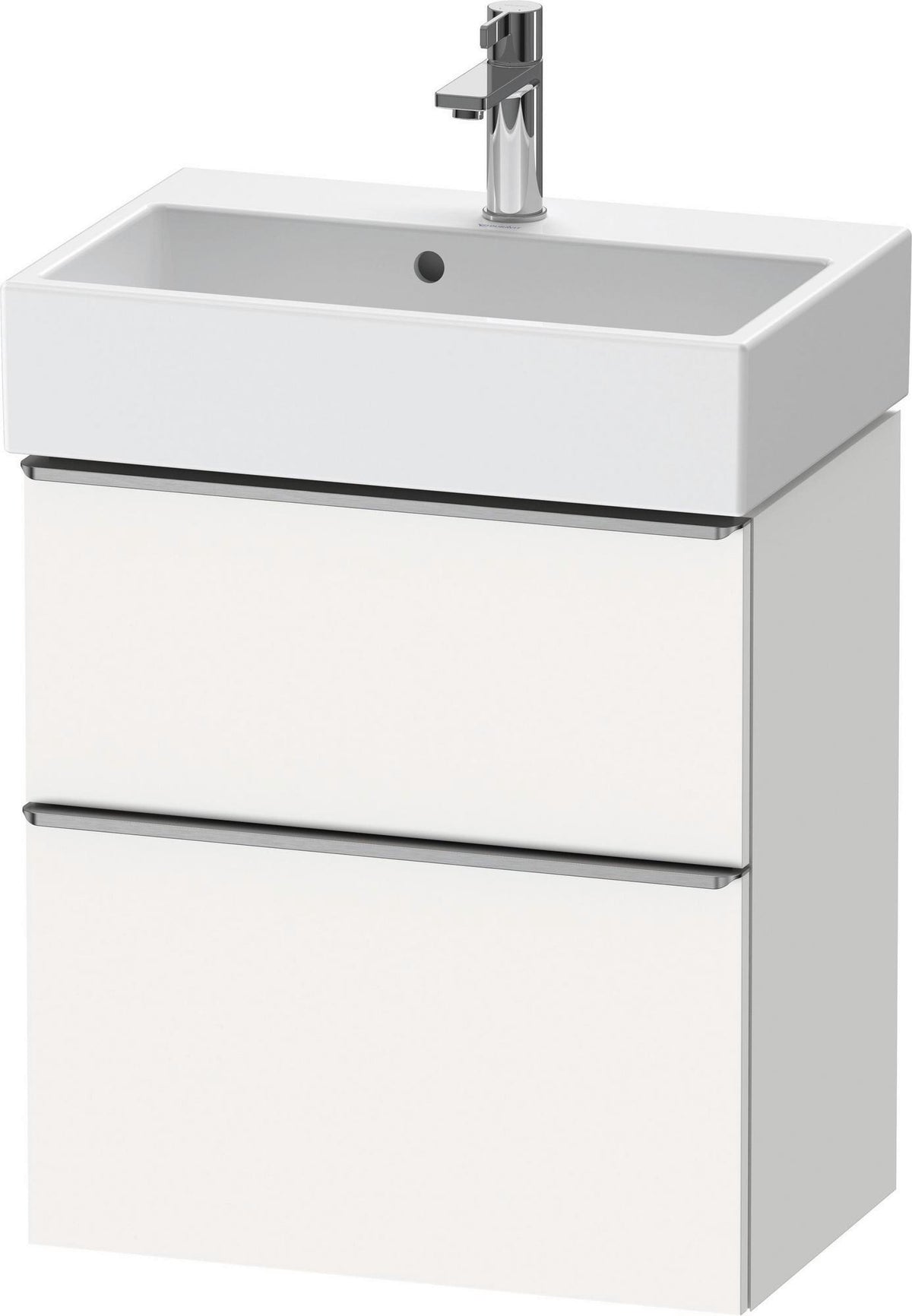 DURAVIT D-Neo Waschtischunterbau wandhängend Eiche Schwarz 584 mm mit Auszug und Schubkasten