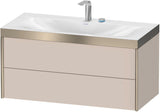 DURAVIT XViu c-bonded Waschtischset 1000 mm wandhängend mit 2 Schubkästen, Tip-on und Soft-Close