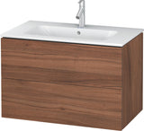Duravit L-Cube Waschtischunterbau 820 mm taupe matt mit 2 Schubkästen und Tip-On-Technik